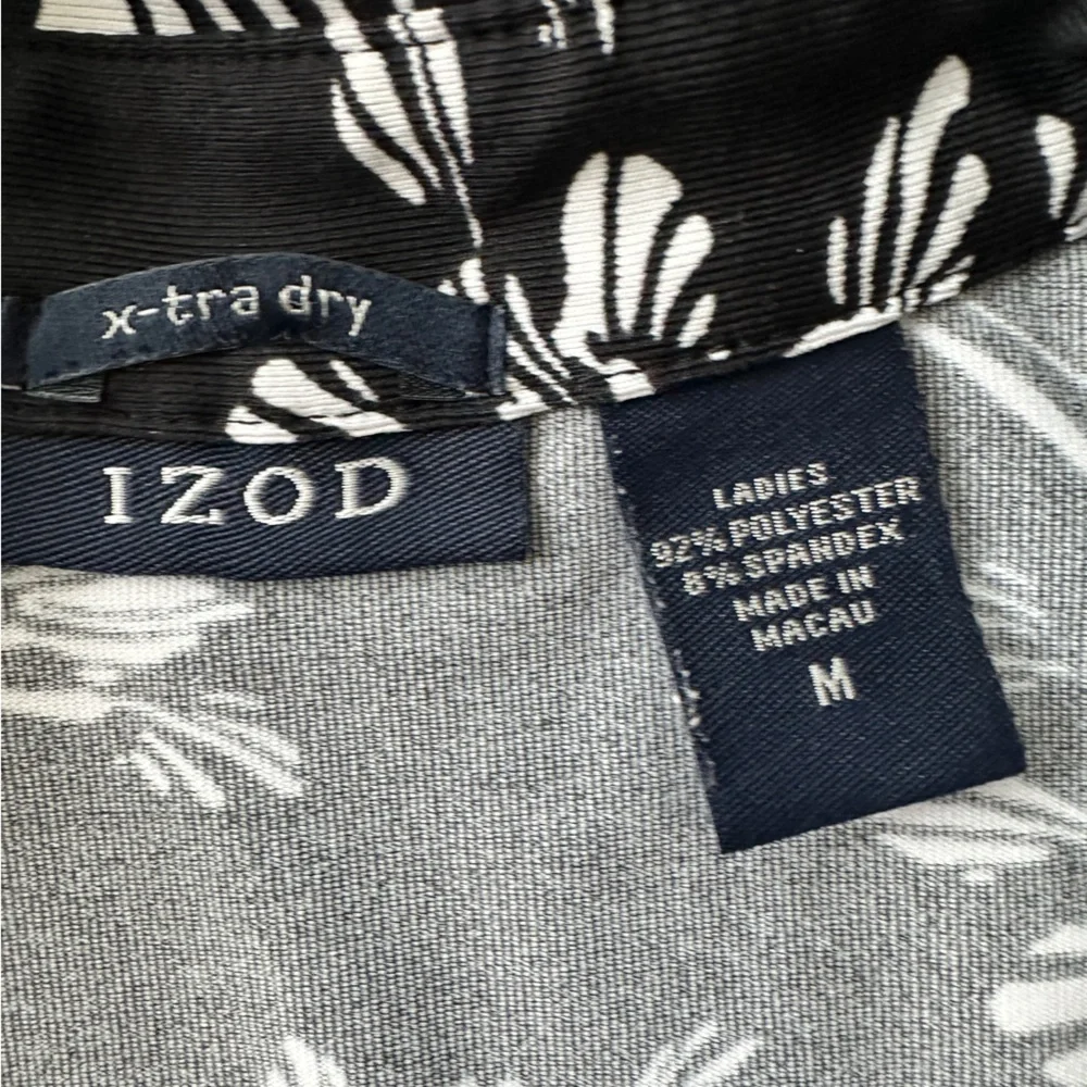 Izod Black and Gray Patterned Shirt - Picture 2 of 6